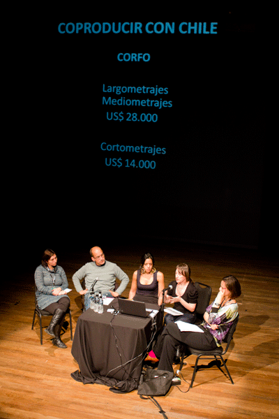 Mesa redonda "Coproducir en América Latina" durante el Workshop Documental | 24/7/2012.