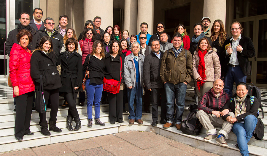 Representantes de las televisoras asociadas a la Red TAL // Foto: Manuel Larrosa.