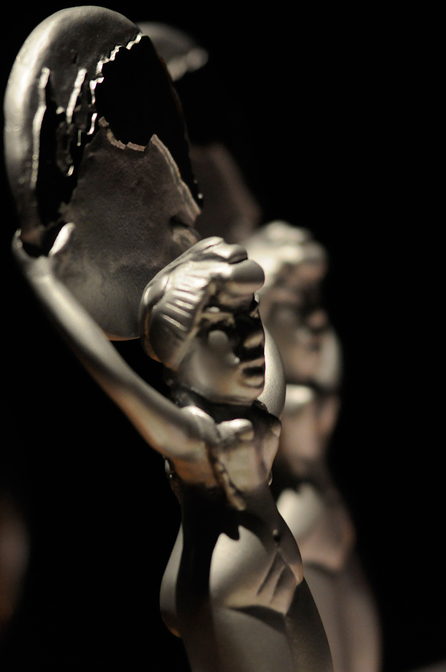Estatuilla de los Premios TAL, diseñada por el artista plástico Felipe Ehrenberg. // Foto: Pablo Nogueira.